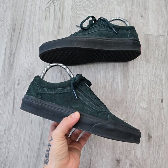 Vans | Old Skool hunter green suede indie low-top sneakers | WMS 7.5 - Picture 1 of 8